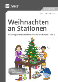 Weihnachten an Stationen 3-4 Lehrer Arbeitsblätter Adventszeit / Weihnachten