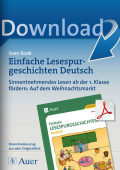 Einfache Lesespurgeschichten Deutsch Lehrer Arbeitsblätter Adventszeit / Weihnachten
