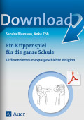 Ein Krippenspiel für die ganze Schule Lehrer Arbeitsblätter Adventszeit / Weihnachten