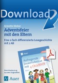 Adventsfeier mit den Eltern Lehrer Arbeitsblätter Adventszeit / Weihnachten