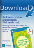 Sachunterricht mit Erstklässlern Weihnachtszeit Lehrer Arbeitsblätter Adventszeit / Weihnachten