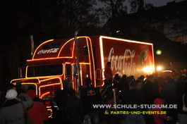 Weihnachtsmarkt in Pirmasens. Belznickelmarkt mit Coca Cola Truck