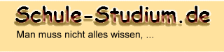 Das Schulportal www.schule-studium.de: Man muss nicht alles wissen, aber man sollte wissen, wo alles steht -- hier klicken...